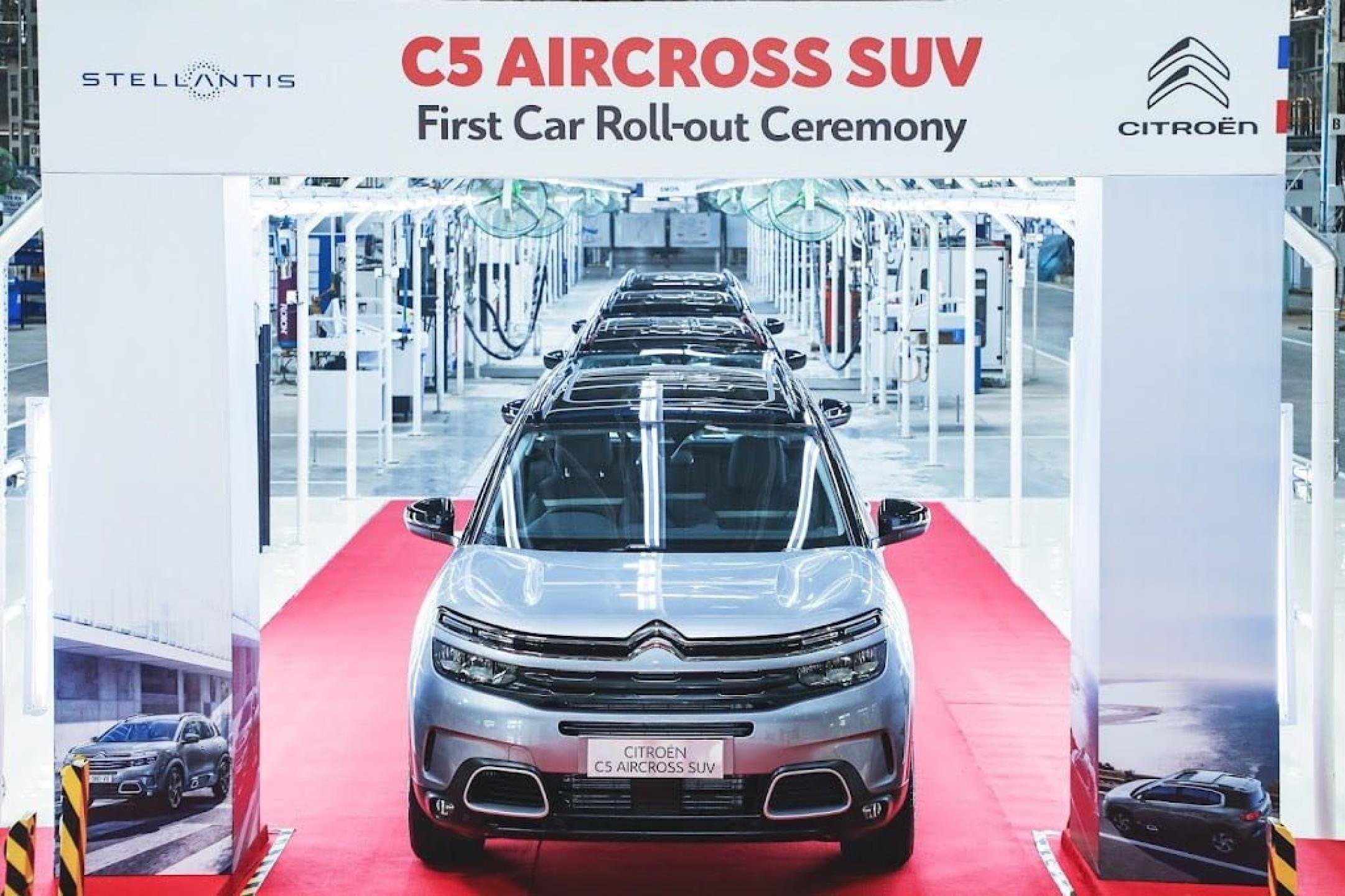 French car maker Citroën rolls out its first product in India - the C5 Aircross SUV