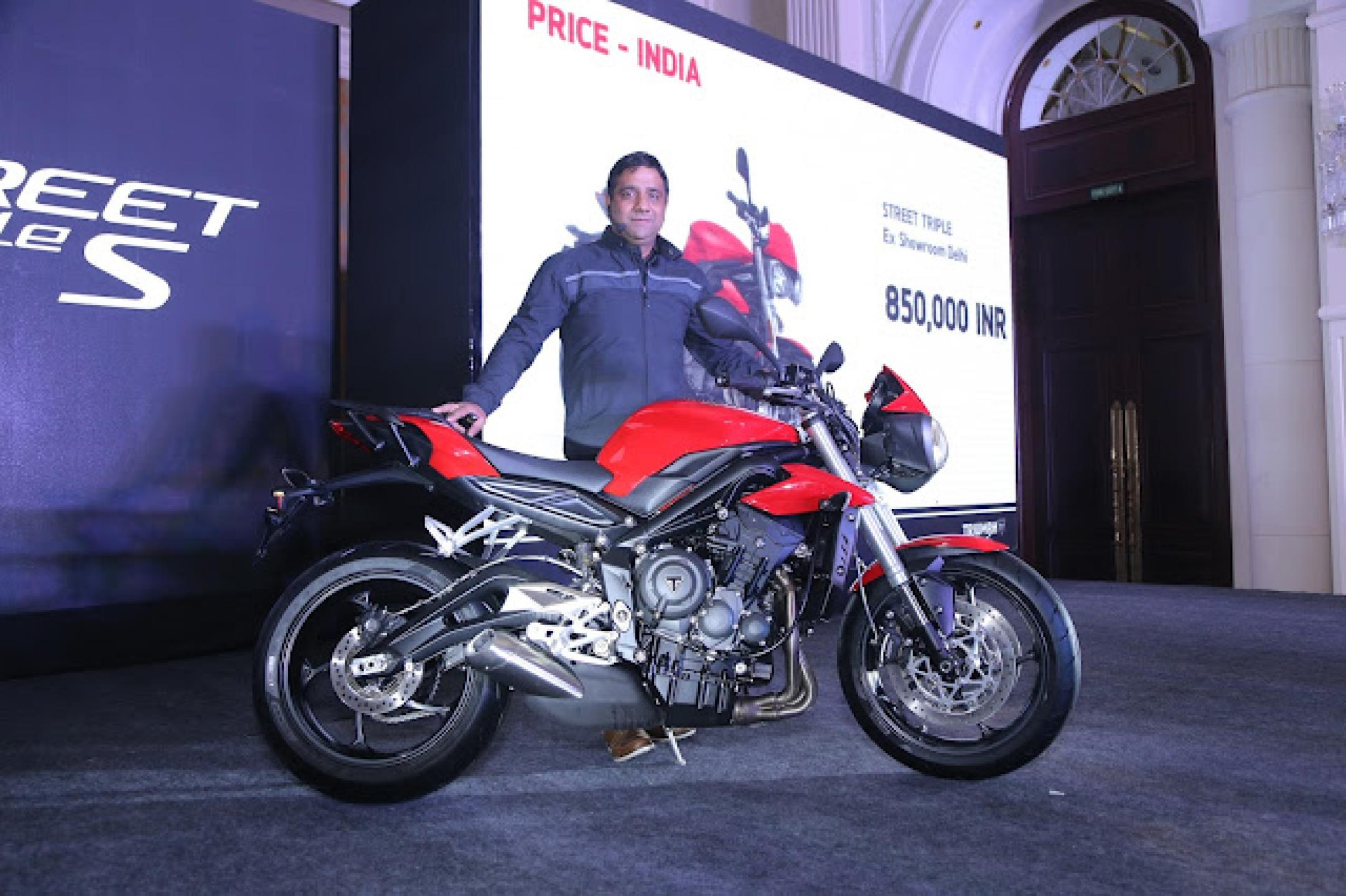 Triumph launches the Street Triple S in India at a price of INR 8.50 lacs