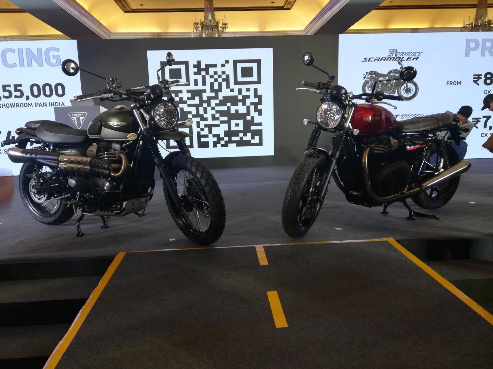 Triumph Motorcycles brings the 2019 Street Twin and Street Scrambler to India