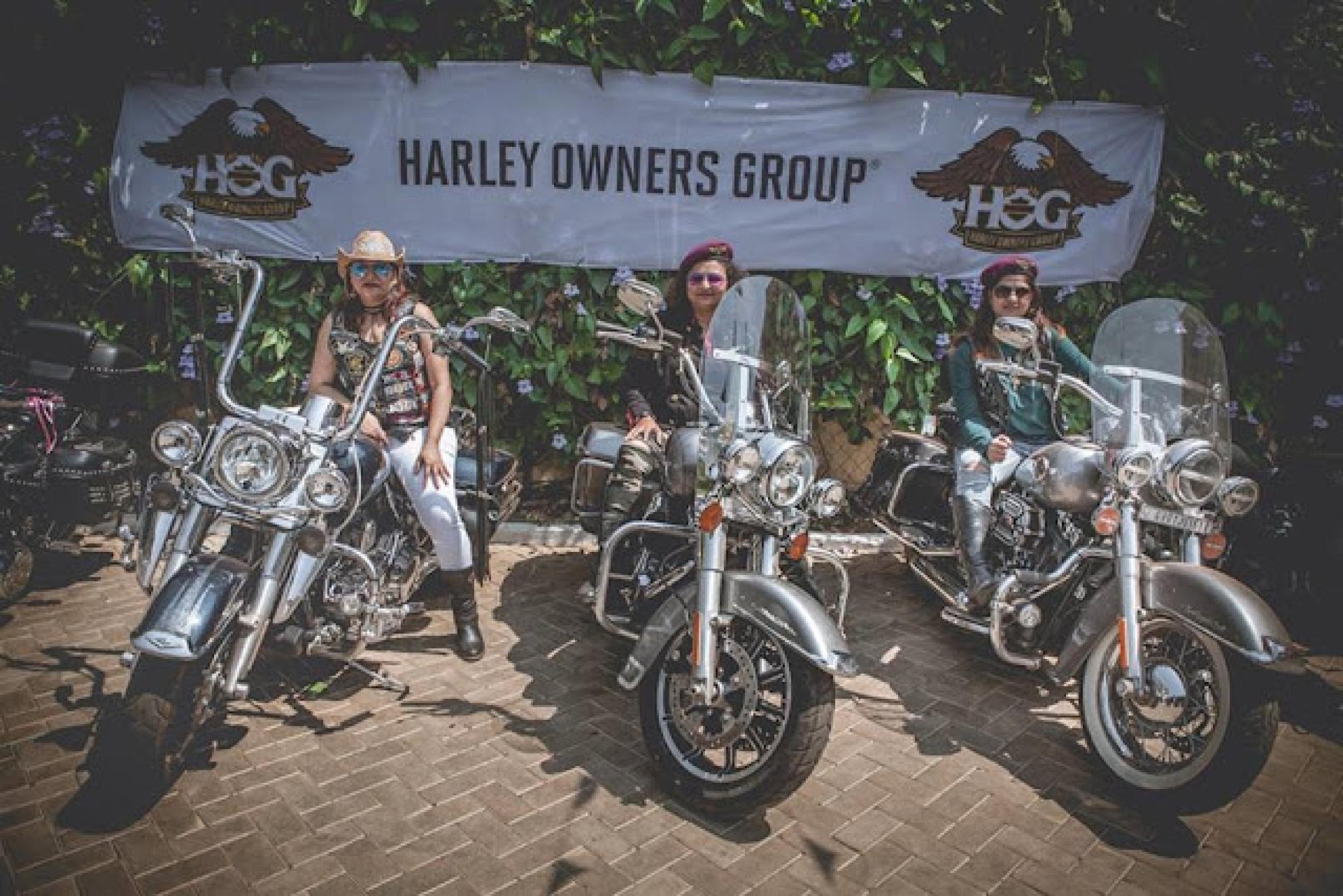 Women break stereotypes and hit the open road on their Harleys