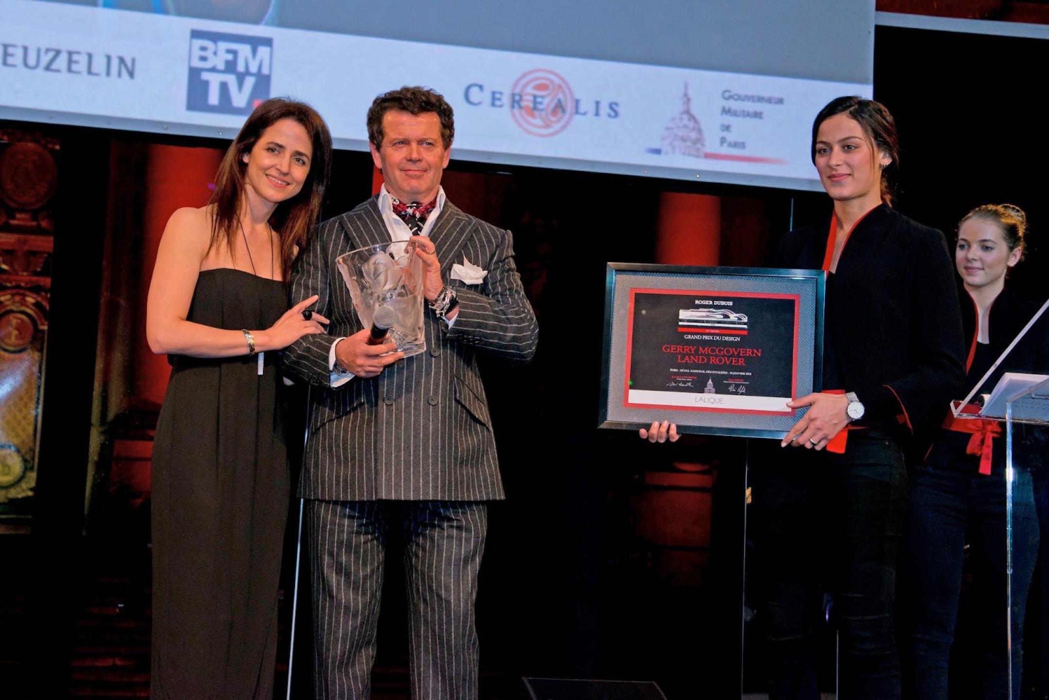 Gerry McGovern wins 'Designer of the Year' Award. Range Rover Velar hailed as a masterpiece by an international jury