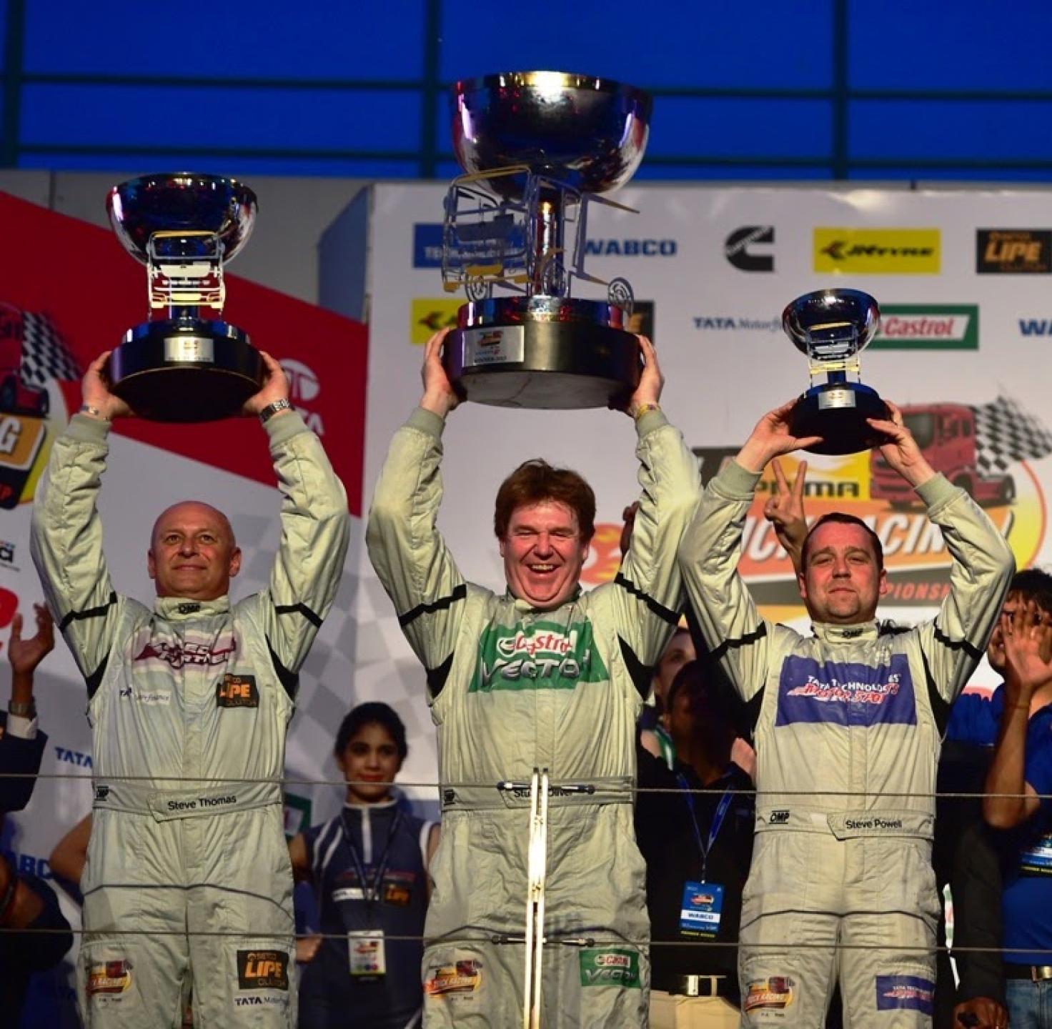 Stuart Oliver strikes gold in Season-II of T1 Tata Prima Truck Racing