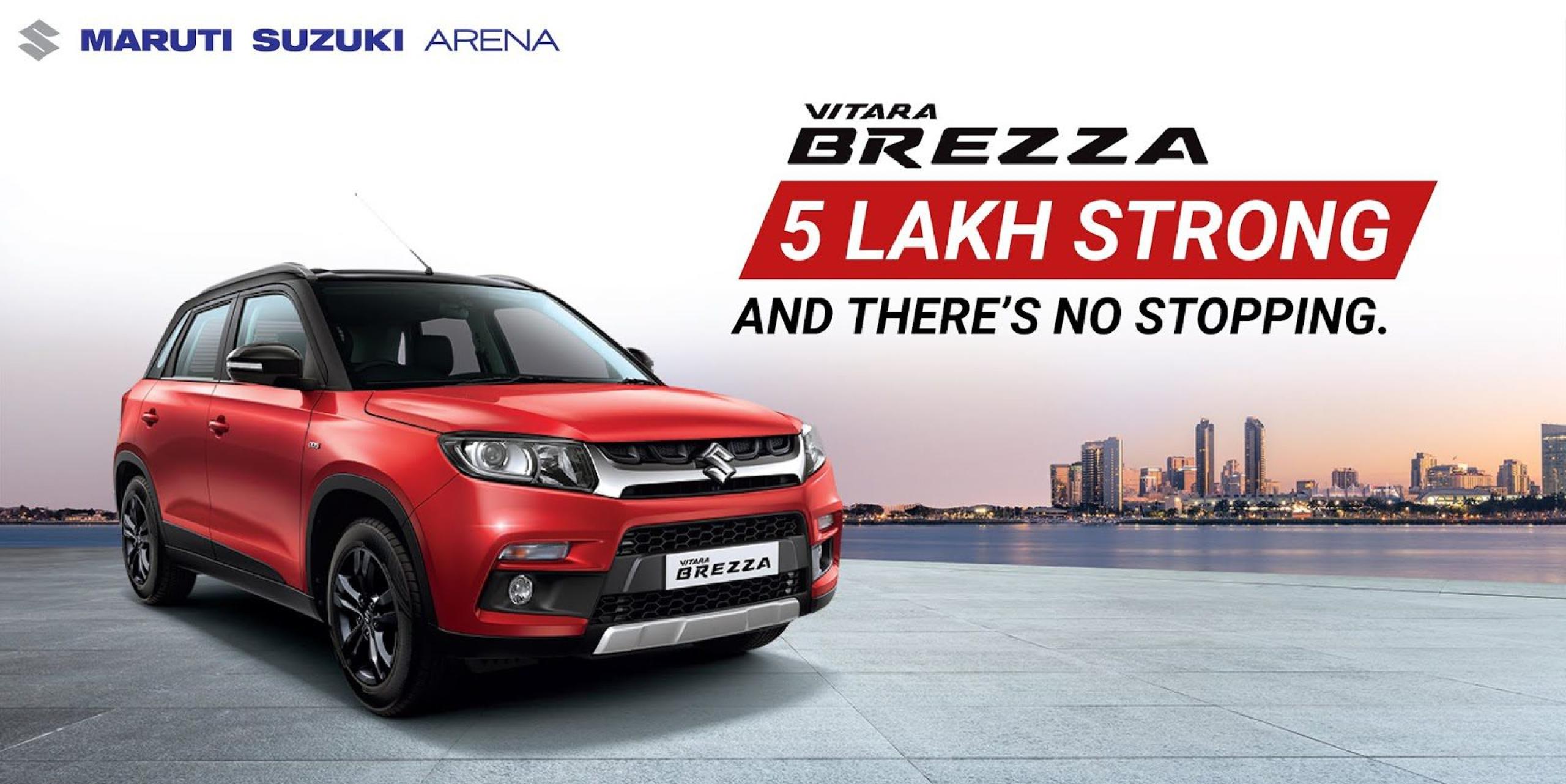 Vitara Brezza crosses the 500,000 sales milestone in under 4 years