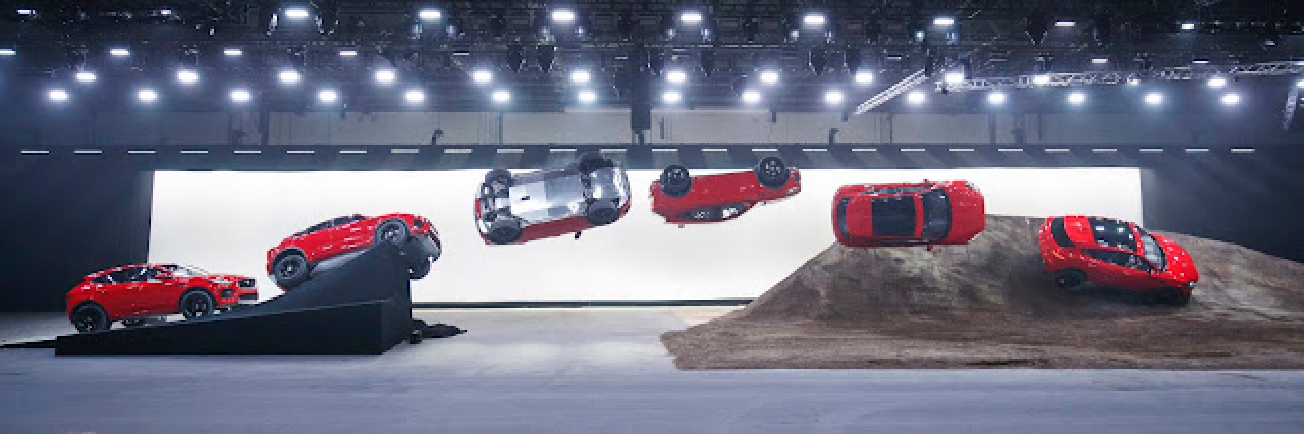 The Jaguar E-PACE rolls out in London in spectacular style