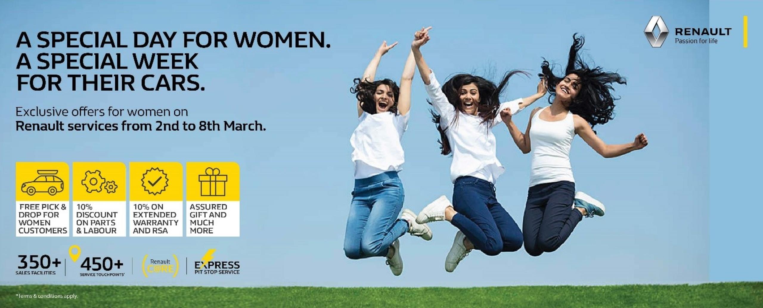Renault India makes it special for women customers on International Women’s Day