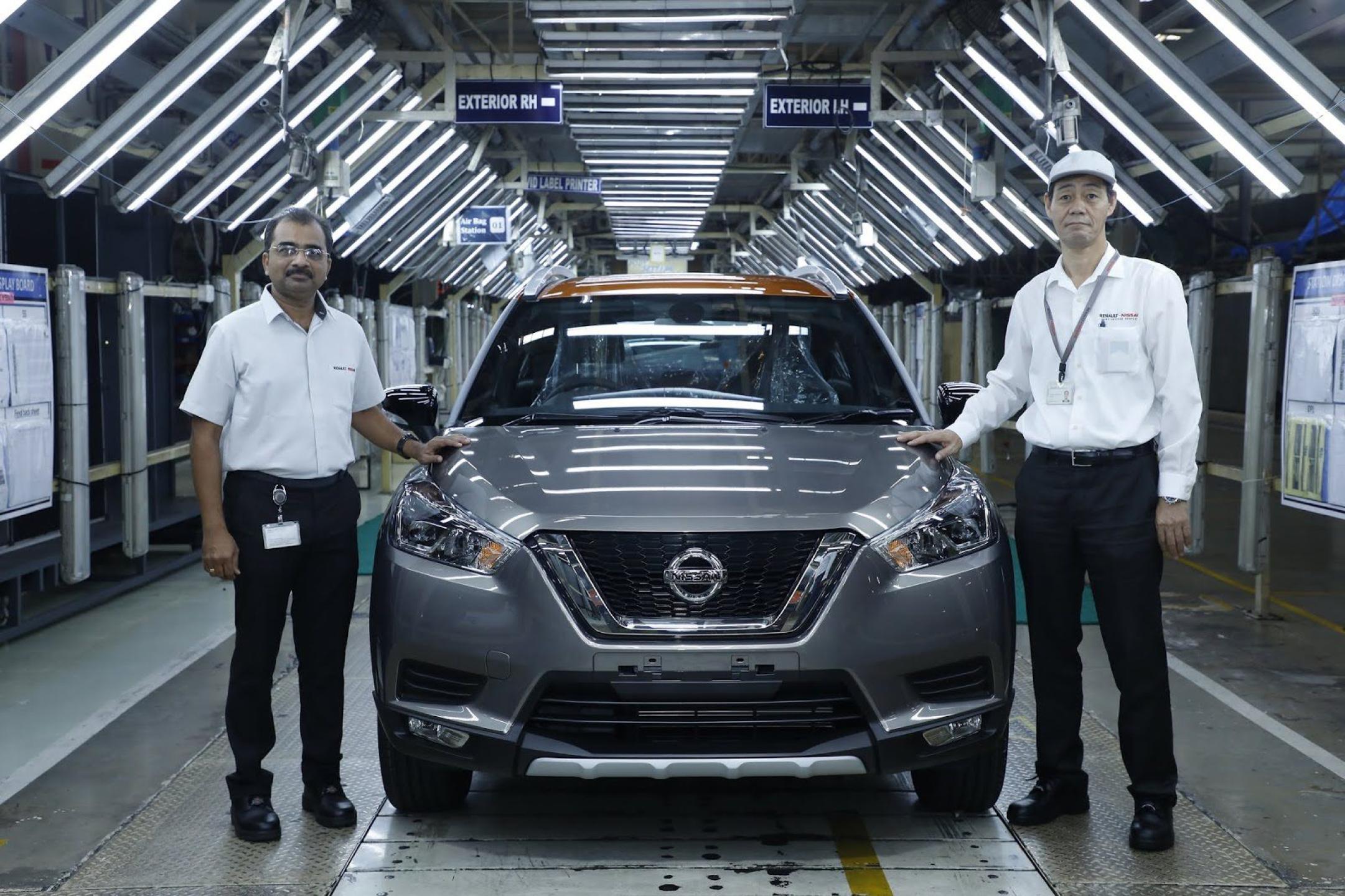 India's latest compact SUV Nissan KICKS rolls out of Chennai plant